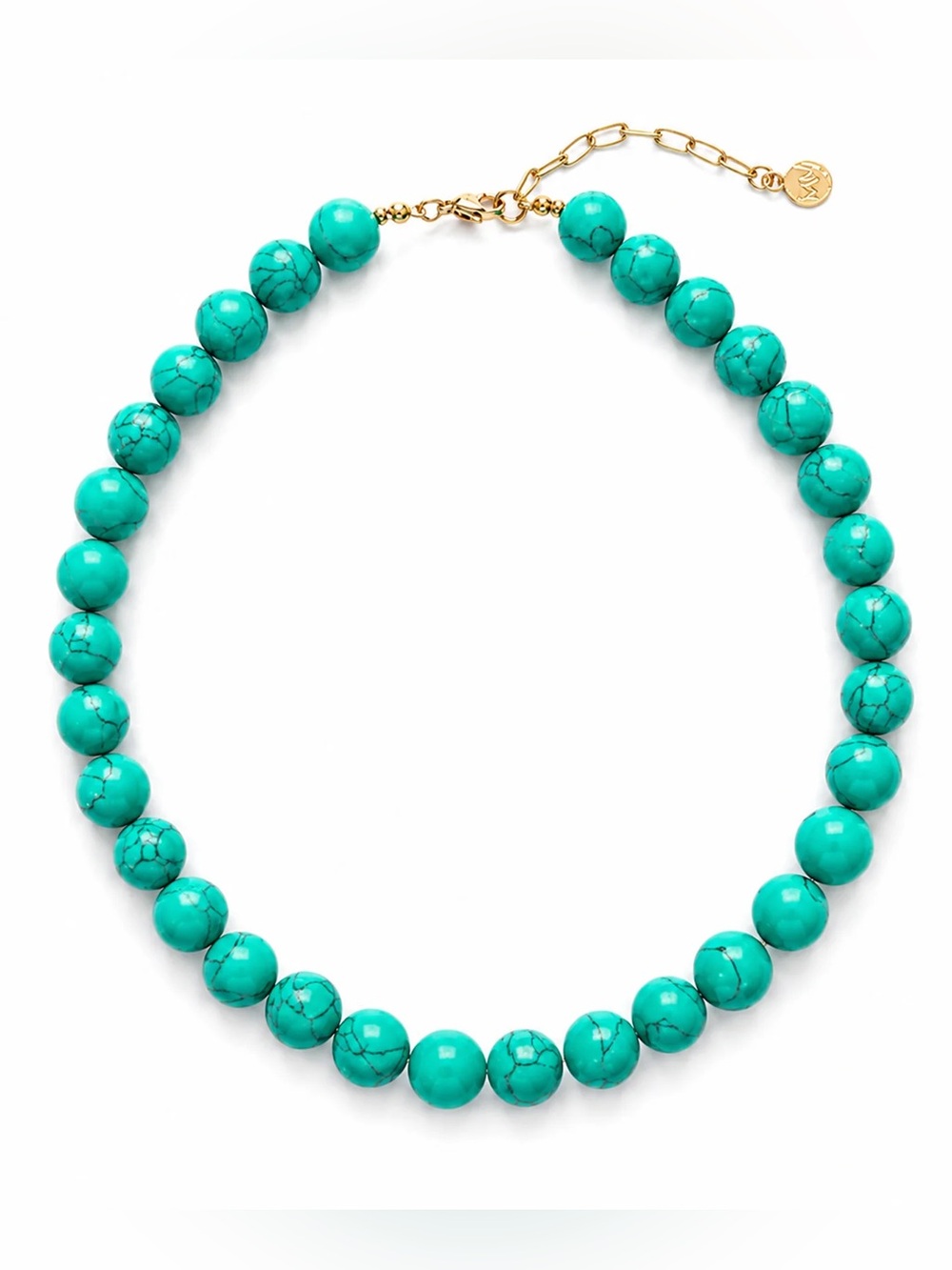 Aqua Breeze Necklace by Mayamar - Turquoise Beaded Necklace